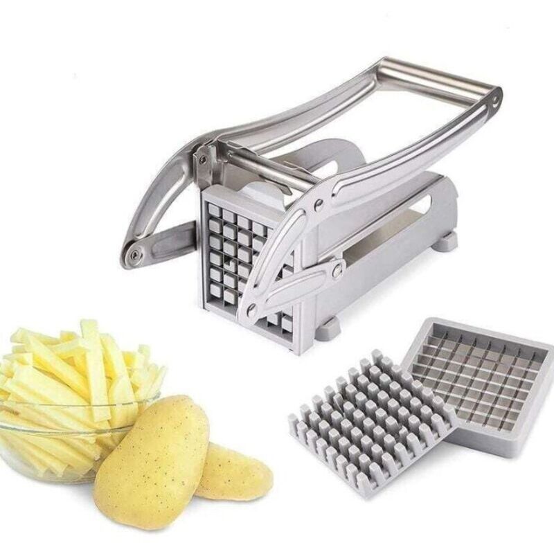 Coupe-frites professionnel en acier inoxydable pour pommes de terre et légumes pour usage domestique et commercial.. Debuns