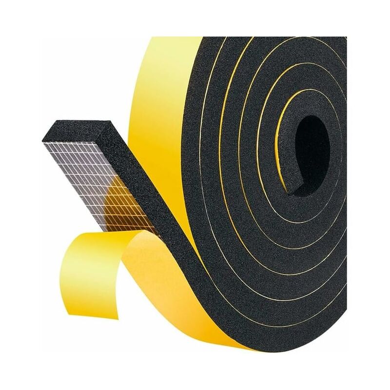 Coupe-froid en caoutchouc souple, ruban adhésif d'insonorisation, 25mm x 10mm x 2M, coupe-froid