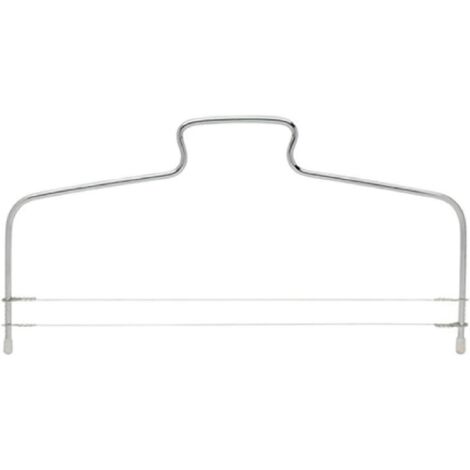 Coupe-gâteau en acier inoxydable, 32 x 18 cm, modèle à 2 rangées réglables.