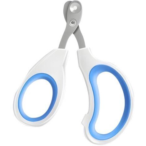 Coupe Griffes Chat, 2mm Trou Conique Coupe Ongle Chat, Coupe Griffe Chat Coupe Ongle pour Chiots et Petits Animaux Chat Accessoire pour Simple à Utiliser pour un Novice Avec Lime-Griffes(Bleu)