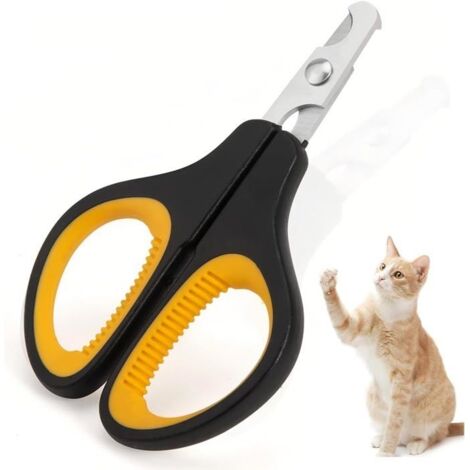 Coupe Griffes Chat Professionnel en Acier Inoxydable,Simple à Utiliser pour un Novice, Soin des Ongles, Confortable et Durable