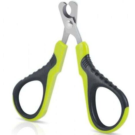 Coupe Griffes Chat Professionnels, Coupe Ongle pour Chiot Lapin Oiseau et Petits Animaux, Ciseaux à Ongles Courbe en Acier Inoxydable, Tondeuses à Griffes Portable, Accessoire Chat Lapin