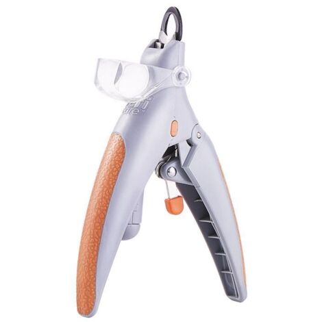 Coupe-Griffes Pour Animaux - LED Intégrée - Loupe 5X - Poignée Ergonomique ABS - Lame En Acier Inoxydable - Pour Chats Et Chiens - 1 Pièce
