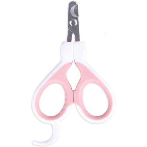 Coupe-griffes rose pour chats, chiens, lapins et chiots
