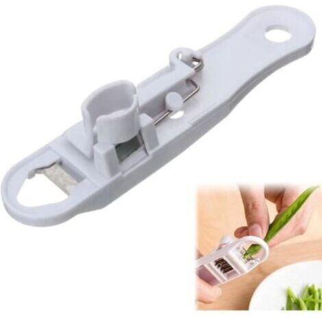 Coupe-haricots verts en acier inoxydable – Coupe-légumes manuel multifonction pour haricots, courgettes et asperges, facile à nettoyer