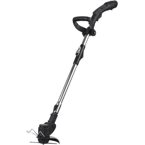 Coupe-herbe sans fil 12 V - Machine de désherbage légère - Lame de coupe en métal réglable en hauteur pour jardin et cour - Tonte des buissons - Élagage de la pelouse