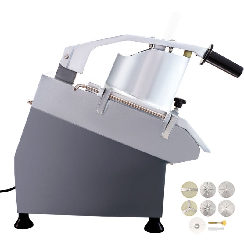 Coupe-légumes électrique Mophorn robot culinaire 550 w avec 6 disques de coupe, acier inoxydable et alliage d'aluminium moulé, machine de préparation