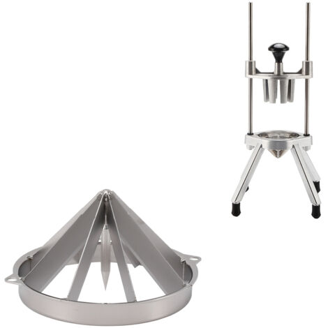 Coupe-légumes ergonomique détachable 8 sections en acier inoxydable pour pommes, poires et oranges - Corer cutter et lime cutter