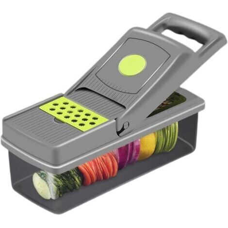 Coupe Légumes Hachoir À Légumes Pro Oignon Chopper Multifonctionnel 15 en 1 Hachoir Cuisine Légumes Trancheuse Dicer Cutter, Chopper avec Conteneur Cuisine et Restauration