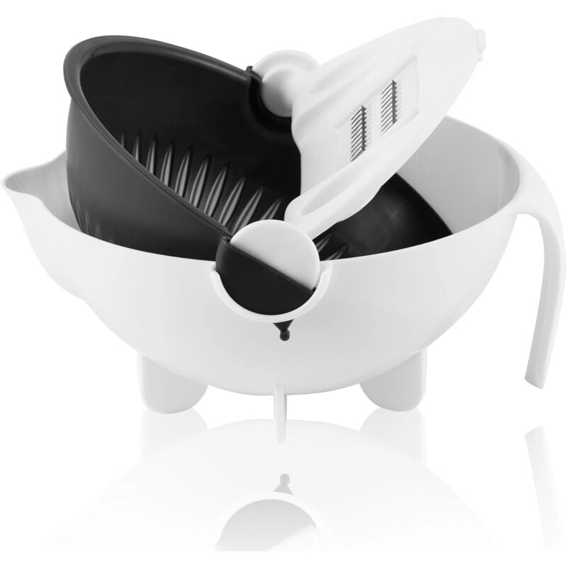 Coupe-légumes multifonctionnel 9 en 1 avec lame en acier inoxydable et boîte de rangement, gadgets de cuisine Fruits et légumes