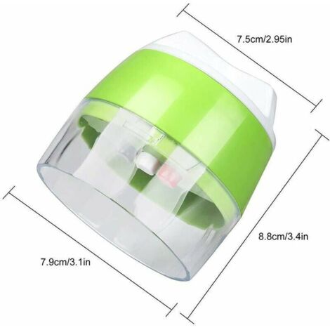 Coupe légumes spirale 3 en 1 – Lames en acier inoxydable – Pour courgettes, carottes, concombres – Facile à utiliser et à nettoyer