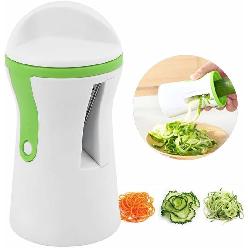 Ahlsen - Coupe légumes spirale, spiralizer legume spaghetti pour la courgette de concombre de carotte,113g