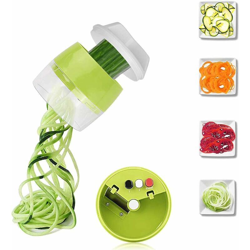 Coupe Légumes Spirale, Trancheuse Spiralizer Spaghetti de Légumes Coupeur de légumes Végétale Eplucheur pour Courgette