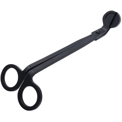 Coupe-mèche pour bougies et lampes à huile, ciseaux de coupe et outil coupe-mèche noir
