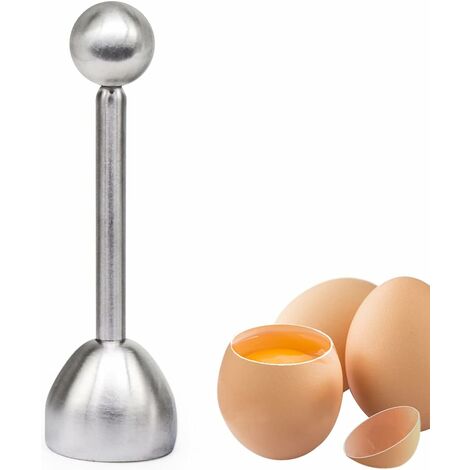 Coupe-œuf Outil D'Oeuf en Acier Inoxydable, Ouvre de Coquille D'oeuf, Coupe-Coquille pour Oeufs durs et Mous, Séparateur de Coquille D'oeuf la Maison Cuisine