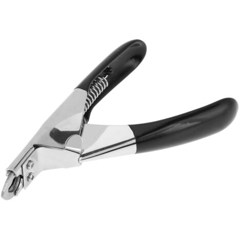 Coupe-ongles à chevrons à bouts arrondis pour animaux de compagnie (noir)