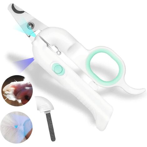 coupe Ongles Chien Chat Coupe Griffe Avec Lime Ongles Avec Lumire Led Lumire -u-v- Couteau Griffes De Chat Professionnel En Acier Inoxydabl