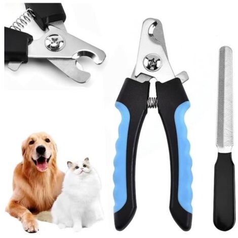 Coupe Ongles Chien pour Coupe Griffes Chien Et Coupe Ongle Cha-Coupe Ongle pour Chien ou Chat avec Cran de Sécurité