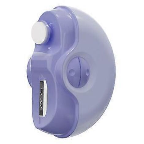 Coupe-ongles électrique 2 en 1 avec polissage automatique, polisseuse et coupe-ongles électrique multifonction pour adultes, adolescents et enfants (violet)