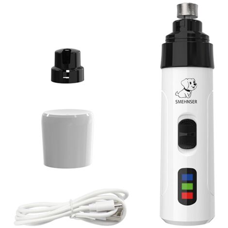Coupe-ongles électrique pour animaux (chien, chat) - Pince à ongles rechargeable LED