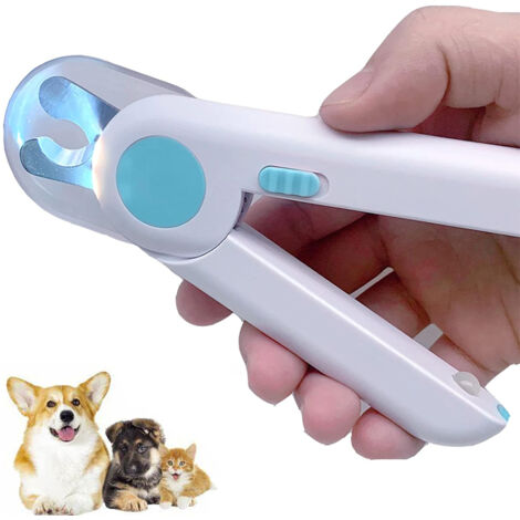 Coupe-ongles et tondeuses pour animaux de compagnie à lumière LED, coupe-ongles pour animaux de compagnie Anti-coupure de ligne de sang