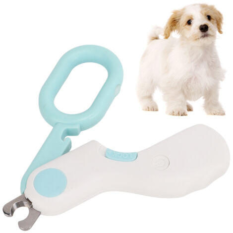 Coupe-ongles LED pour chats avec indicateur de lignée (bleu)