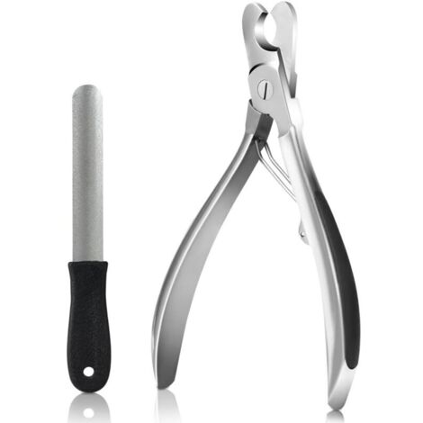 Coupe-Ongles pour Animaux avec fichier, Tout épaississement métallique en Acier Coupe Griffes pour Chat Chien, Outils Professionnels de Soins des Pattes, pour Grands Moyens et Petits Chien Chat