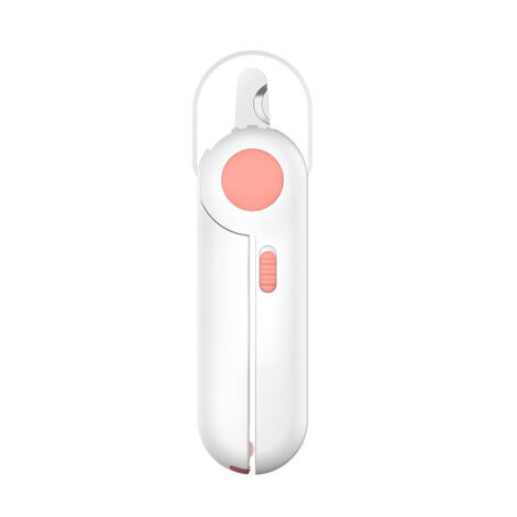 Coupe-ongles pour animaux avec lumière LED – Rose – Protection anti-saignement