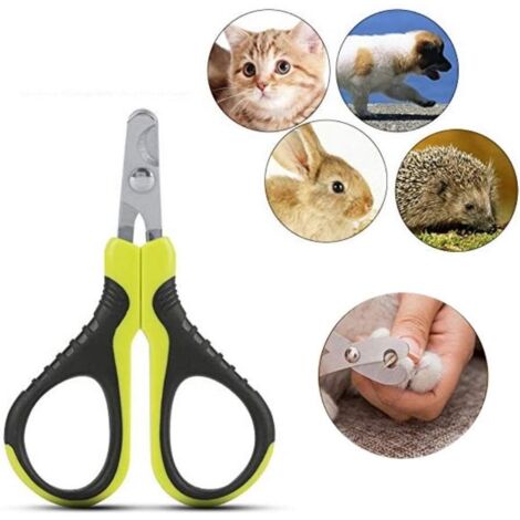 Coupe-ongles pour animaux de compagnie, ciseaux à griffes professionnels portables, taille-ongles, aiguiseur pour chats
