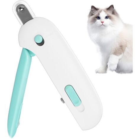 coupe-ongles pour animaux -Ouverture de lame réglable et lime intégrée -Poignée antidérapante avec verrouillage de sécurité