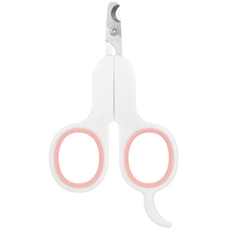 Coupe-ongles pour chat, coupe-griffes pour chat, coupe-griffes professionnel, coupe-ongles, accessoires de nettoyage et de toilettage en acier inoxydable, tête coudée - rose 73127.19mm une pièce