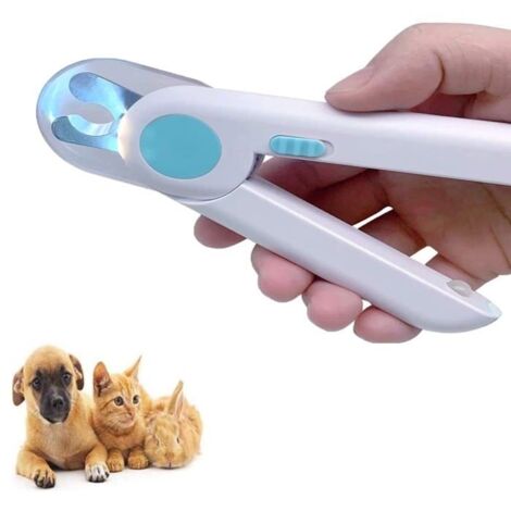Coupe-ongles pour chiens et chats, coupe-ongles professionnel pour chiens et chats avec LED ultra-lumineuse