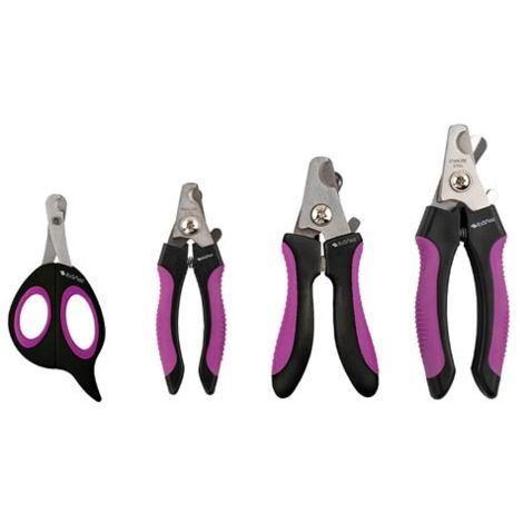 Coupe-ongles pour animaux de compagnie, chiens, chats et autres animaux de compagnie, disponibles en différentes tailles.