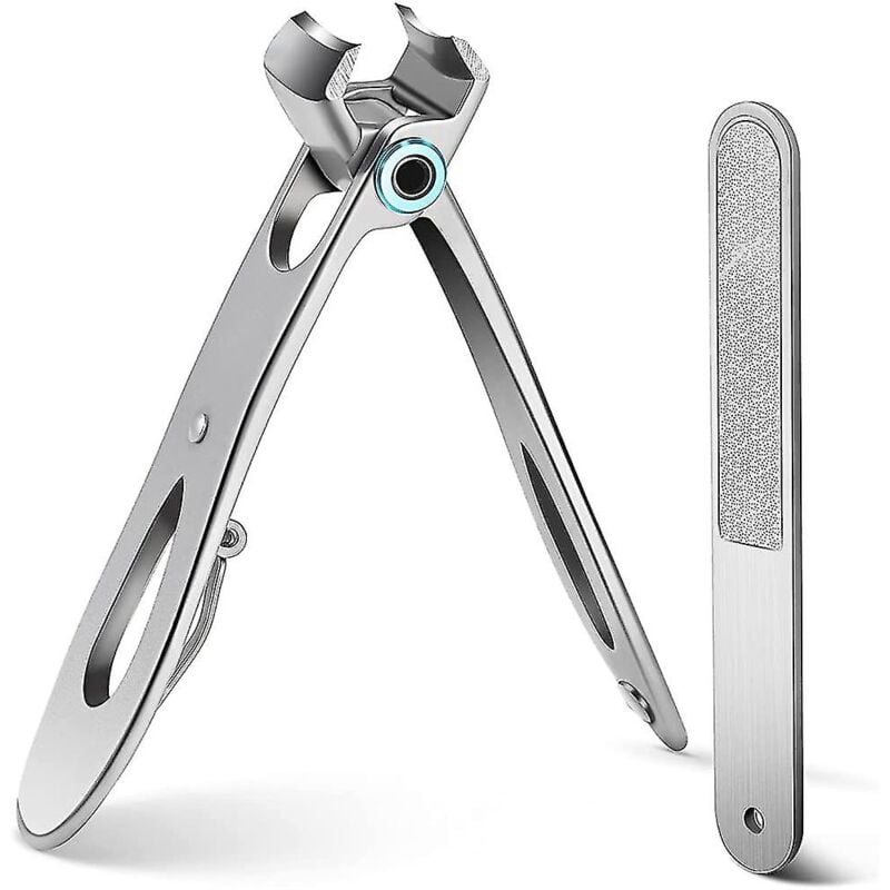 Coupe-ongles pour ongles épais, coupe-ongles pour ongles des mains et des pieds avec ouverture de mâchoire large de 16 mm