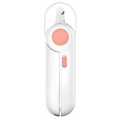 Coupe Ongles Professionnel Pour Chien Et Chat, Garde De Sécurité Et Lumière Led Avec Limes à Ongles Pour Petits Chiens Chats Oiseaux Lapin, Ciseaux à Ongles Pour Animaux De Compagnie Griffes Rose