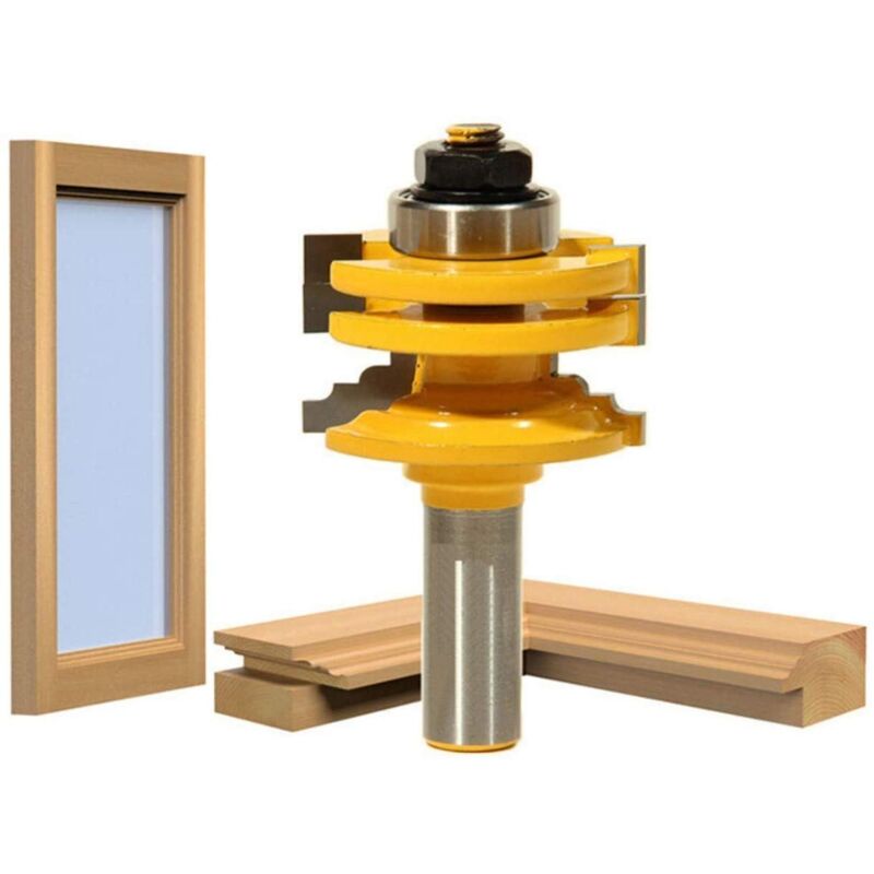 Coupe-onglet à verrouillage à tige de 1/2 pouces (environ 1.3 cm), perceuse pour fenêtres et portes, outil de coupe pour le travail du bois, pour