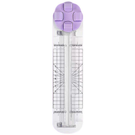 Coupe-papier 4 en 1, outil professionnel pour scrapbooking et loisirs créatifs (violet)