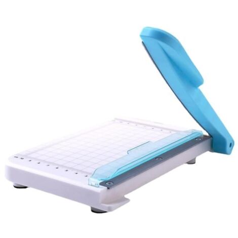 Coupe-papier A5 - Guillotine manuelle - Coupe jusqu'à 10 feuilles - Plastique durable