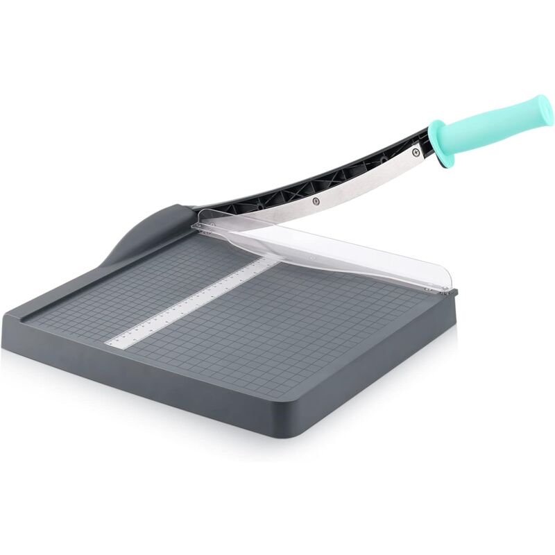 Coupe-papier, coupe-papier avec protection de sécurité, coupe-papier de 12 pouces (Approx. 30.5 cm) avec capacité de 16 feuilles, coupe-papier et