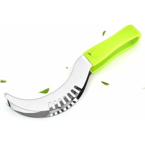 Coupe - pastèque: 2 en 1 coupe - pastèque en acier inoxydable et pinces de service