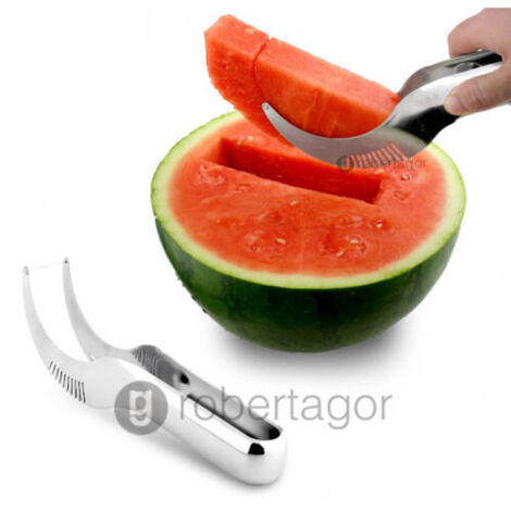 COUPE-PASTÈQUE, TRANCHEUSE ET SERVEUR, TRANCHE DE PASTÈQUE, CANTALOUP, ACIER INOXYDABLE
