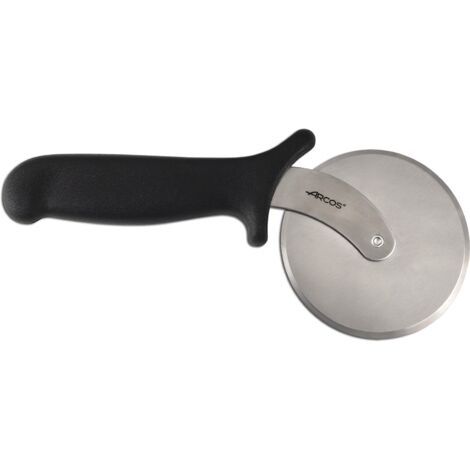 Coupe-pizza Arcos Lame en acier inoxydable 614800 et mango polypropylène ø 100 mm avec couvercle de présentation.