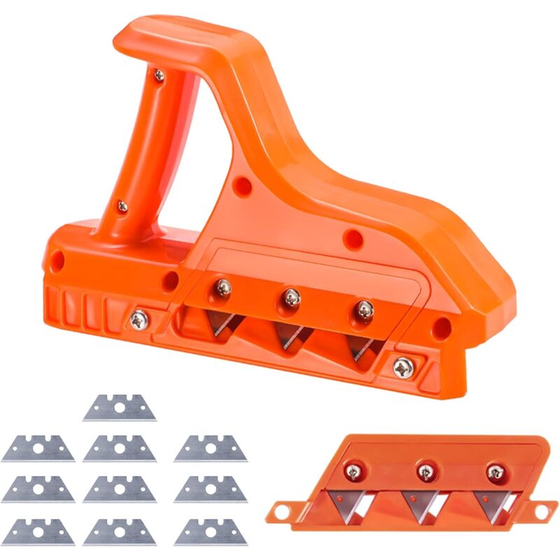 Coupe-plaque de pl창tre - Pour plaques de pl창tre - Outil manuel - Avec 45 째 et 60 째 - Rabot d'angle pour plaques de pl창tre