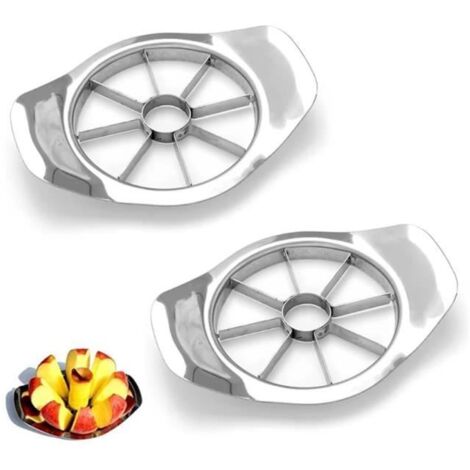 Coupe-Pommes - Acier Inoxydable - Éplucheur Multifonction - 8 Lames - Compatible Lave-Vaisselle - 15 x 11 cm