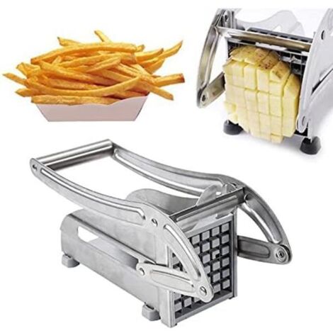 Coupe-pommes de terre manuel en acier inoxydable, coupe-frites, machine à chips