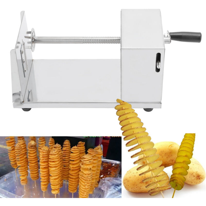 Treetalk - Coupe-Pommes de Terre Manuel en Spirale, Coupe-Pommes de Terre Torsadées, Trancheuse de Pommes de Terre Torsadées avec Brochettes en Acier