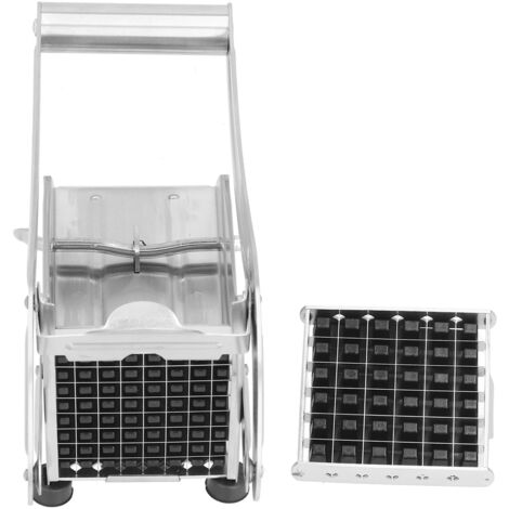 Coupe-Pommes de Terre Portable avec Ventouse - Base en Plastique et Lame en Acier Inoxydable pour Frites
