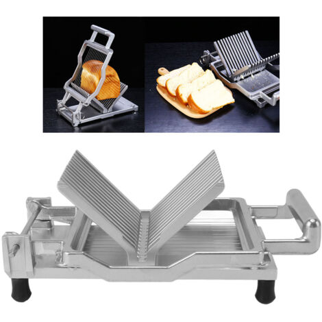 Coupe pour Fromage Cutter Professionnel Alliage Aluminium Stainless Steel avec Base Antidérapante pour Toast Sandwich 10mm