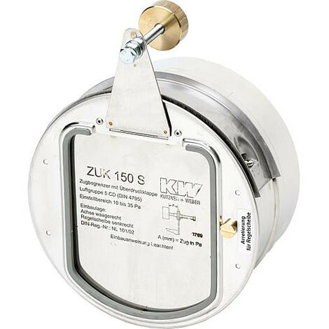 Coupe-tirage ZUK 150 S Ø 150 mm, inox