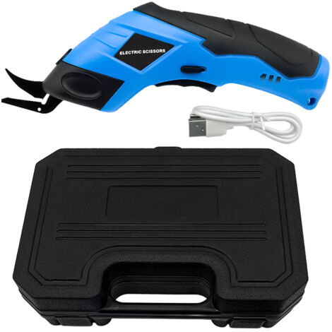 Coupe-tissu électrique portatif, machine de découpe portable pour tissus, carton, cuir, tapis et plastiques.